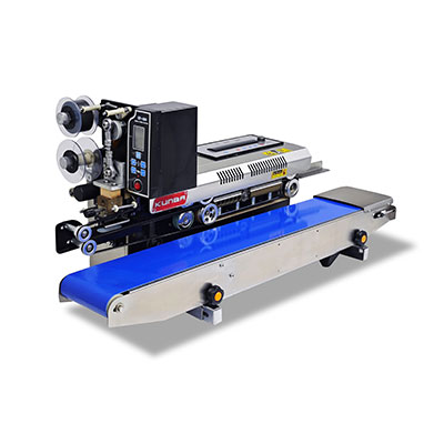 Horizontal Ribbon code printing Continuous Sealer SMT-150SD