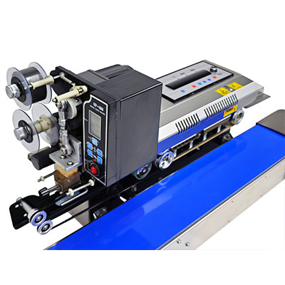Horizontal Ribbon code printing Continuous Sealer SMT-150SD