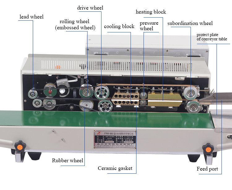 frm980 grand type ink printing sealing machine Product information