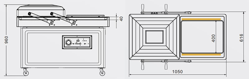 Double Chamber Vacuum Packaging Machine