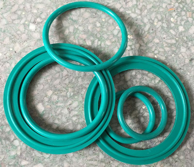 Industrial Grade PTFE O ring Gaskets Green