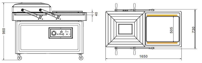 Vacuum Sealer Machine Manufacturer_Vacuum sealer or packer drawing
